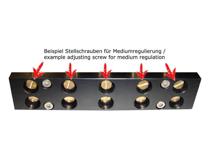 Ferramenta de pulverização com bicos padrão 2x9